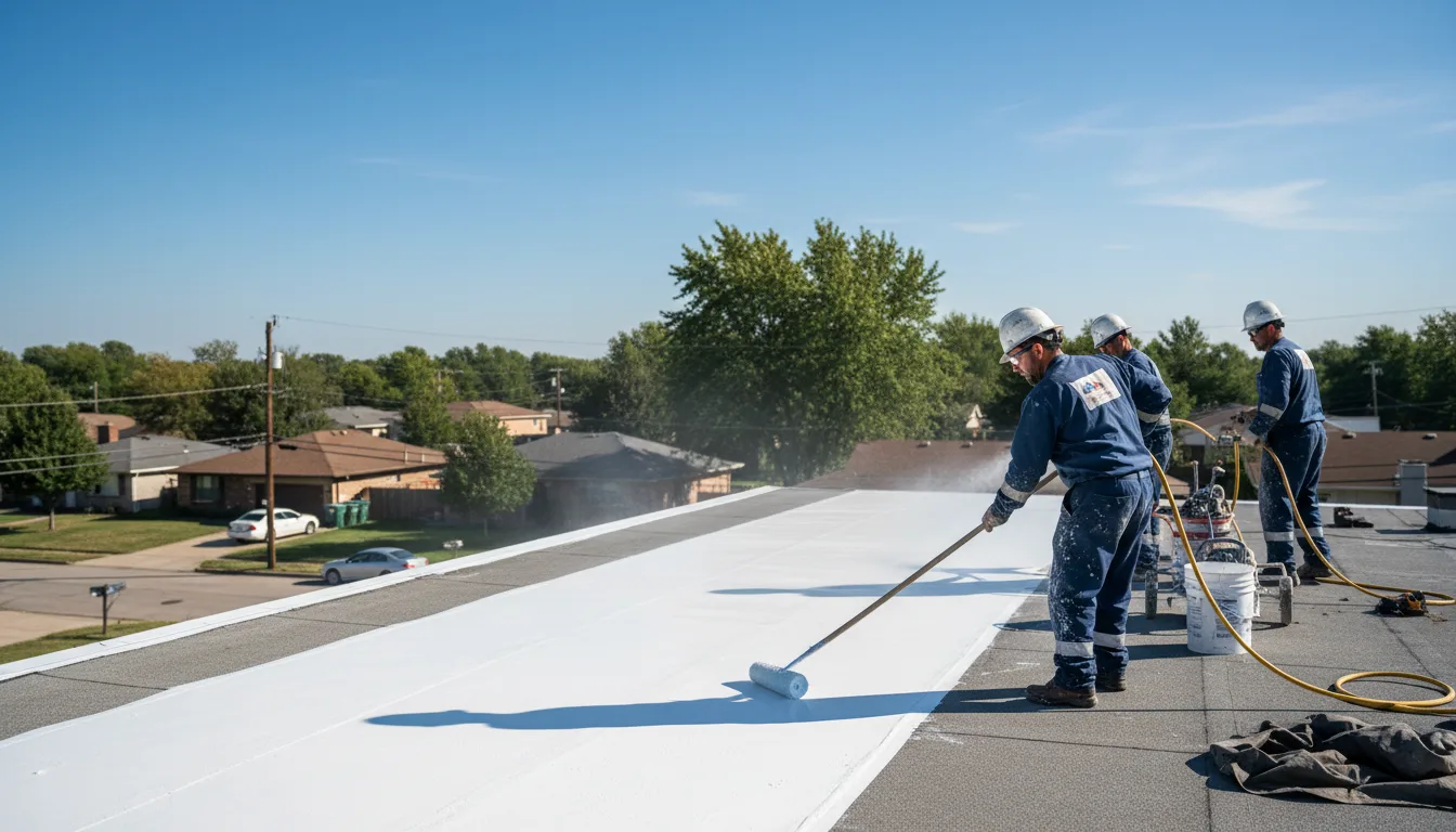 Commercial roof coating in Sylvania, GA near me